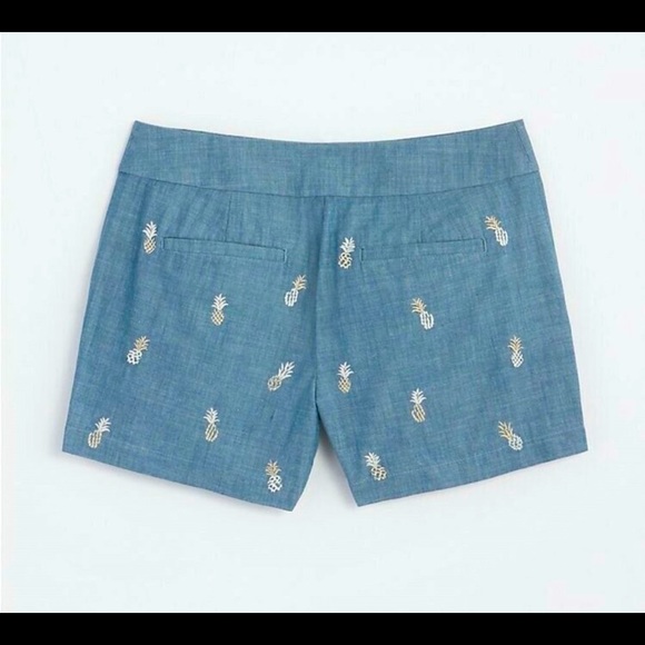 loft pineapple shorts